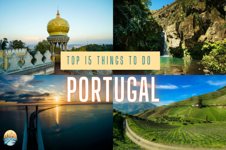 A set of four pictures depicting Portugal Beauty
