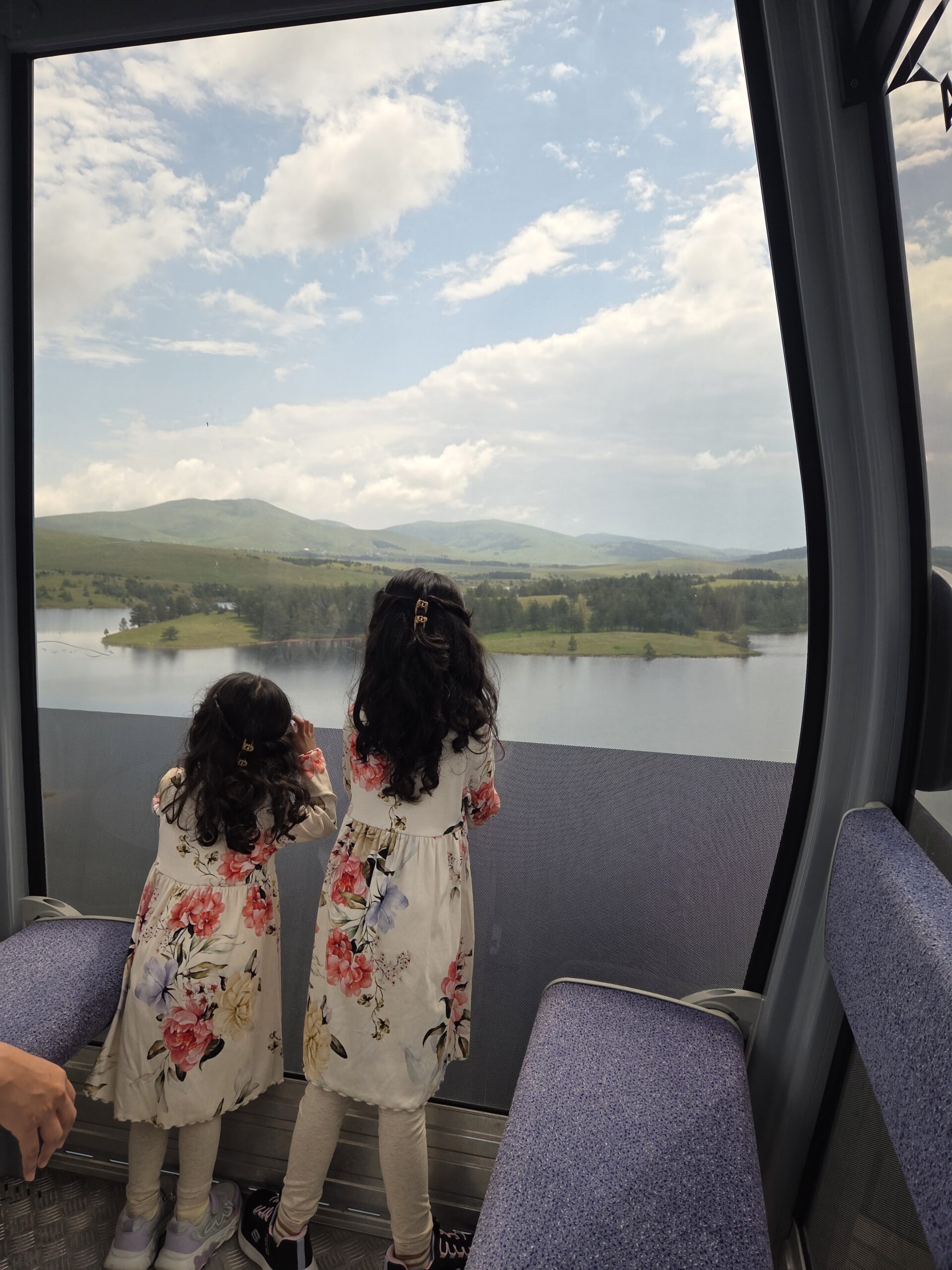 Kids in Gold Gondola Zlatibor View