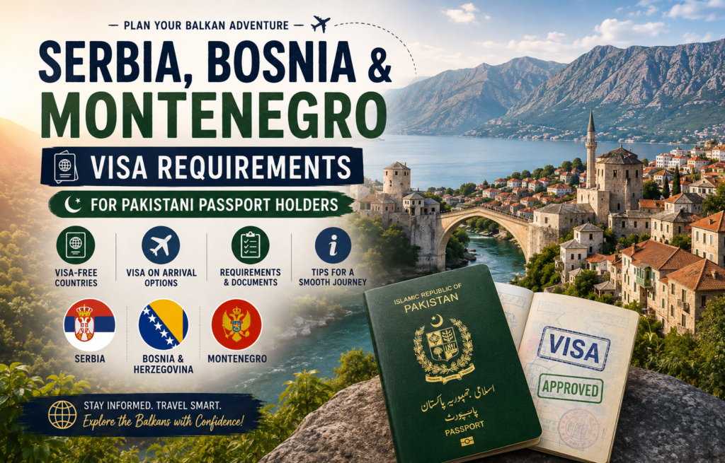 Balkan visas requirement for pakistani passport holders